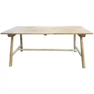 Sit Garden - Table en Teck avec montant central nature - 180x90x77 cm OS