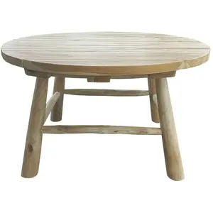 Sit Garden - Table basse en Teck rond naturel - 80x80x41 cm OS pas cher