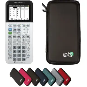 Texas Instruments CALCUSO : TI-83 Premium CE Calculatrice graphique, avec étui de protection WYNGS noir