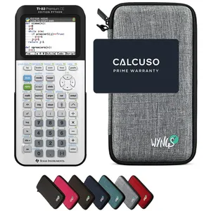 TI-83 Premium CE Edition Python avec Housse de Protection WYNGS inclus...Vendu paramazon