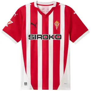 Puma Sporting Gijon Primera Equipación 2024-2025 rouge M pas cher