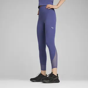 Comparateur de prix : Puma Legging 7/8 à taille haute en mesh CLOUDSPUN Femme bleu M