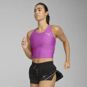 Puma Crop Top RACEDAY ULTRAFORM Femme violet L pas cher