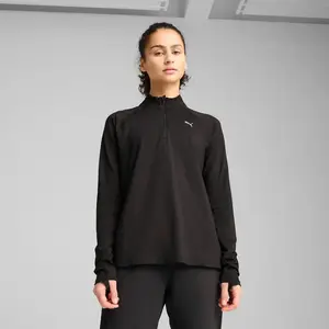 Comparateur de prix : Puma Haut à col zippé RUN VELOCITY CLOUDSPUN Femme noir XS