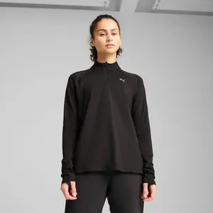 Comparateur de prix : Puma Haut à col zippé RUN VELOCITY CLOUDSPUN Femme noir M
