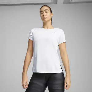 Comparateur de prix : Puma T-shirt en mesh RUN GRAPHIC Femme blanc S