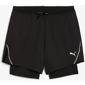 Puma Ultraweave 2in1 5in Short De Running Hommes - Noir, Taille L pas cher
