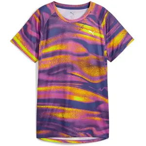 Puma T-shirt de running à imprimé intégral VELOCITY Femme violet XL pas cher