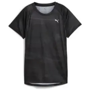Puma T-shirt de running à imprimé intégral VELOCITY Femme noir L pas cher