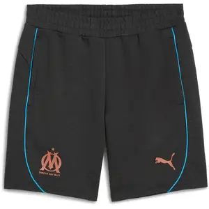 Puma Short OM 2024/25 gris S pas cher