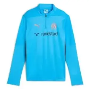 Puma Haut d'entraînement enfant OM 2024/25 Bleu 12 ans 778223-46 pas cher