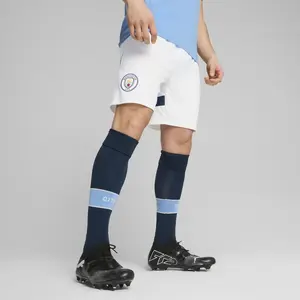 Comparateur de prix : PUMA Short de Football Manchester City Homme 2024/25 - Blanc - Taille : L