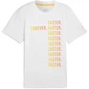 Puma T-Shirt « Forever. Faster. » Run Fav blanc M pas cher