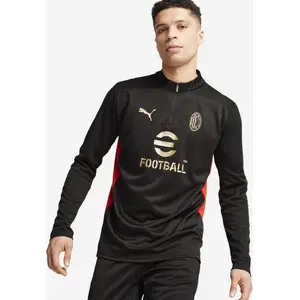 PUMA Haut d'entraînement à 1/4 Zip AC Milan Homme XL Black for All Time RedVendu paramazon