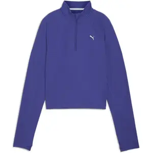 Puma Haut à 1/4 zip RUN CLOUDSPUN Femme bleu XL pas cher
