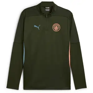 Comparateur de prix : Puma Haut d'entraînement à 1/4 zip Manchester City Homme vert XS