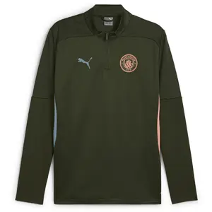 Comparateur de prix : Puma Haut d'entraînement à 1/4 zip Manchester City Homme vert M