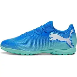 PUMA Mixte Future 7 Play TT Soccer Shoe, Hyperlink Blue-Mint White, 40 EU pas cher