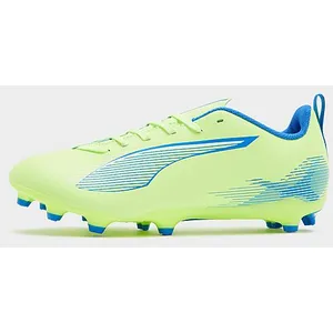 PUMA Ultra 5 Play FG/AG Jr Soccer Shoe, Fizzy Apple White-Bluemazing, 37.5 EU pas cher