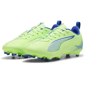 PUMA Ultra 5 Play FG/AG Jr Soccer Shoe, Fizzy Apple White-Bluemazing, 38.5 EU pas cher
