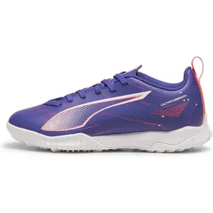 Comparateur de prix : PUMA Ultra 5 Play TT Jr Soccer Shoe, Lapis Lazuli White-Sunset Glow, 34 EU