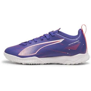 PUMA Ultra 5 Play TT Jr Soccer Shoe, Lapis Lazuli White-Sunset Glow, 31 EU pas cher