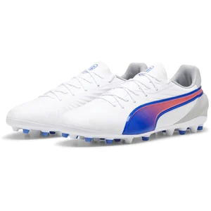 PUMA Homme King Match MG Basket, Blanc Bluemazing Plat Gris Clair, 42 EU pas cher