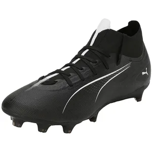 PUMA Mixte Ultra 5 Match+ FG/AG Soccer Shoe, Black White, 44.5 EU pas cher