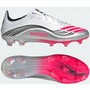 adidas F50 Messi Pro FG - White, White 41 1/3 pas cher