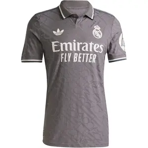Adidas Maillot Third Authentique Real Madrid 2024/25 Gris XL JX2120 pas cher