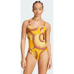 adidas - Women's Farm Swimsuit - Maillot de bain taille 42, jaune pas cher