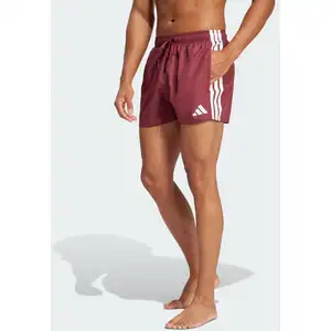 adidas - 3 Stripes Bold Short 3'' - Short de bain taille XL, rouge pas cher