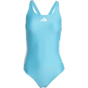Comparateur de prix : Maillot de bain adidas C-Back 3 bandes bleu blanc femme - 34