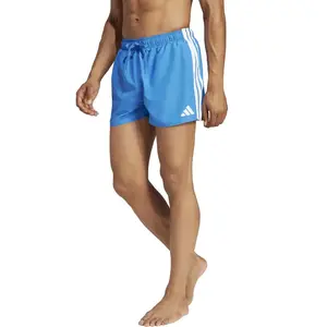adidas Men's Short de Natation à 3 Bandes 20,3 cm, Bright Royal/White, S pas cher