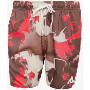 Maillot de bain adidas Tie-Dye 5 pouces marron rouge - XL pas cher