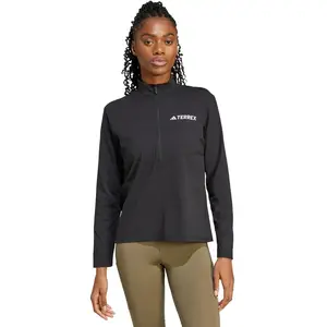 Adidas T-shirt manches longues et zip 1/2 Terrex Multi Climacool XS KUG70 pas cher