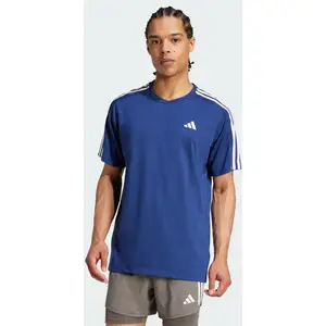 Adidas T-shirt à Manches Courtes Own The Run 3 Stripes pas cher