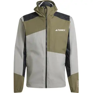 Veste à capuche adidas TERREX Xperior Hybrid RAIN.RDY vert gris - MVendu paratmosferasport