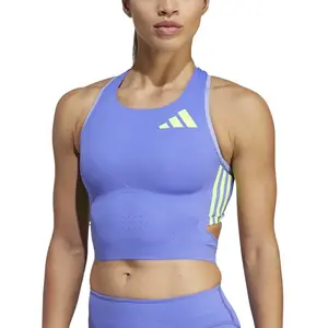 Débardeur femme adidas Adizero Promo Bleu S IT4564 pas cher