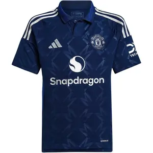 Comparateur de prix : Adidas Maillot Extérieur enfant Manchester United 2024/25 Bleu 11/12 ans IT1957