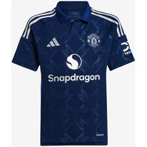 Comparateur de prix : Adidas Maillot Extérieur enfant Manchester United 2024/25 Bleu 7/8 ans IT1957