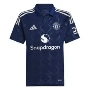 Comparateur de prix : Adidas Maillot Extérieur enfant Manchester United 2024/25 Bleu 9/10 ans IT1957