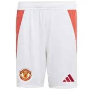 Adidas Short Domicile enfant Manchester United 2024/25 Blanc 13/14 ans IT1975 pas cher