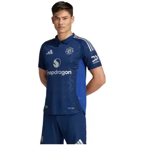 adidas Maillot Extérieur Authentique Manchester United 2024/25 bleu L pas cher