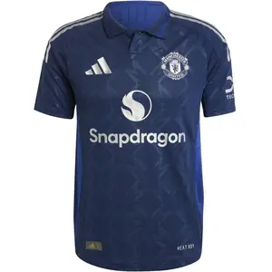 adidas Maillot Extérieur Authentique Manchester United 2024/25 bleu XL pas cher