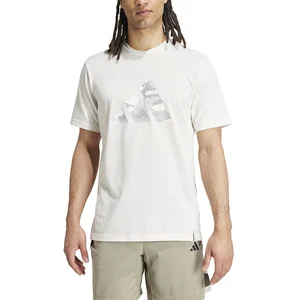 adidas T-shirt à logo graphique Train Essentials Camo blanc S pas cher