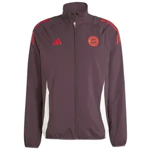 Adidas Veste de survêtement Prematch Bayern Munich 2024/25 Rouge L IS9963 pas cher