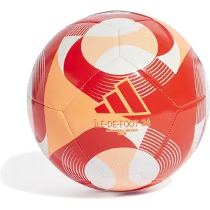Comparateur de prix : Adidas Ballon Île-De-Foot 24 Club Adidas - White / Glow Orange / Solar Red - 5