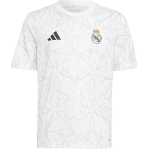 adidas Real Madrid Pre Match Shirt Junior - White, White 13-14Y pas cher