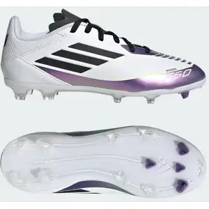adidas Enfant F50 League FG/MG Messi blanc 38 pas cher